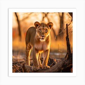 Lion Cub Art Print