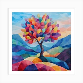 Modern Pear Tree 6 Art Print