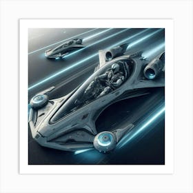 Futuristic Spacecraft Art Print