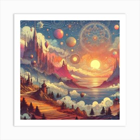 Land Of Fantasy 15 Art Print