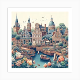 Amsterdam City Art Print