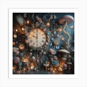 Fairytale Clock Art Print