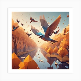 Low Poly Art 1 Art Print