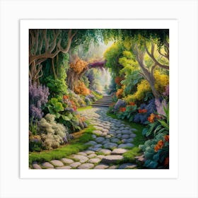 Garden Path 6 Art Print