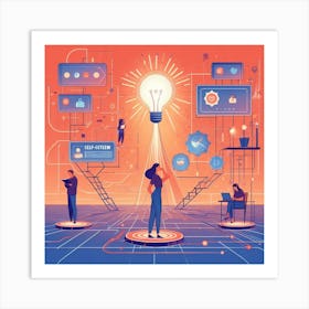 Business Concept Illustration Art Print