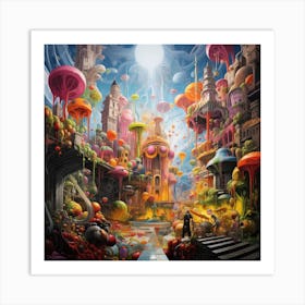 City Of Monsters Art Print