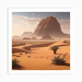 Desert Landscape - Desert Stock Videos & Royalty-Free Footage 33 Art Print