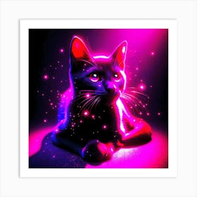 Feline Cat Creative Artwork Illustration 81 Art Print