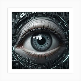 Futuristic Eye Art Print