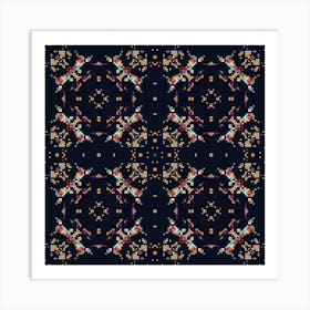 pixel mosaic 3 Art Print