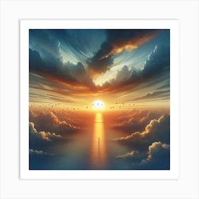 Sunset In The Sky 1 Art Print