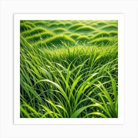 Green Grass Background Photo Art Print