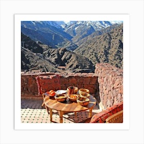 Morocco Mountain View Affiche