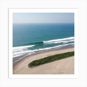 aerial view ofbeach 12 Art Print