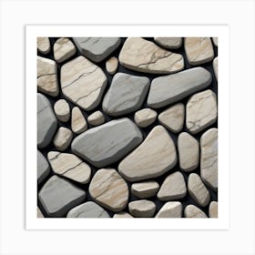 Stone Wall 53 Art Print