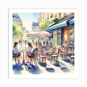 Paris Cafe Art Print