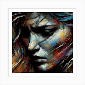 Abstract Of A Woman 9 Art Print