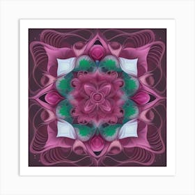 Psychedelic Mandala Art Print