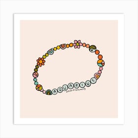 Aquarius Friendship Bracelet Art Print