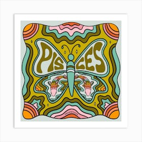 Pisces Butterfly Art Print