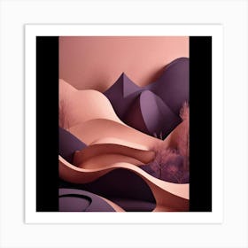 Abstract Landscape 3 Art Print