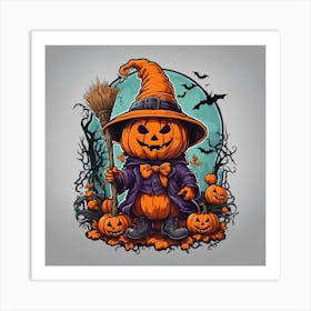 Halloween Pumpkin 7 Art Print
