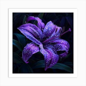 Jeweled Bloom (4) Art Print