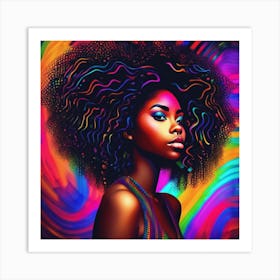 Afro Girl 1 Art Print