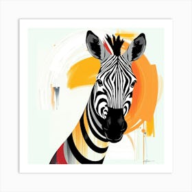 Zebra 10 Art Print