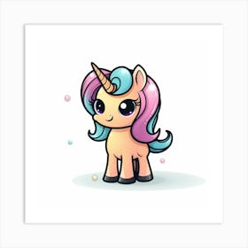 Cute Unicorn 386 Art Print