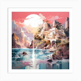 Dawn of Dusk: Amalfi's Last Glow Art Print