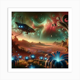 Alien Landscape Art Print