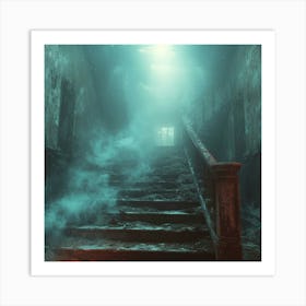 Haunted Staircase Art Print