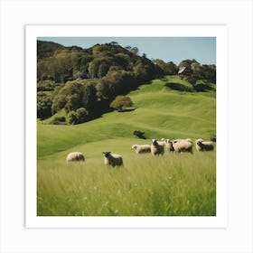 Sheep In A Field 6 Art Print