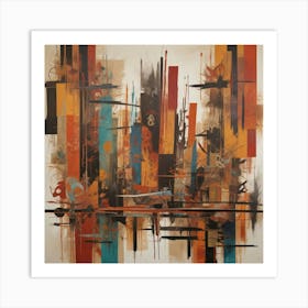 Abstract Cityscape 1 Art Print