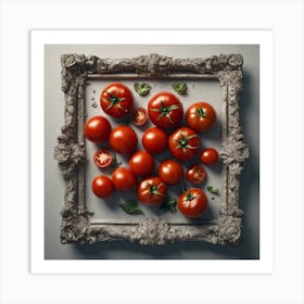 Tomatoes In A Frame 23 Art Print