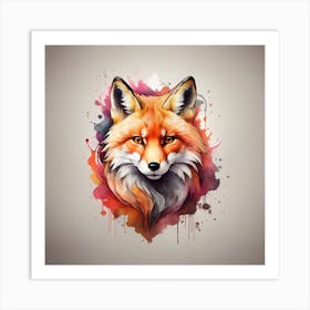 Fox Head Art Print