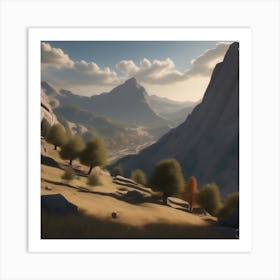 Mountain Range Art Print