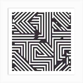 Abstract Geometric Pattern 51 Art Print