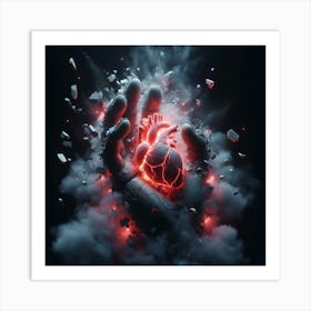 Heart Of Fire 6 Art Print