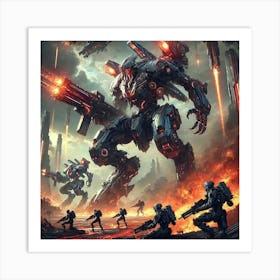 Yin Sun Order Mech Deployment Art Print