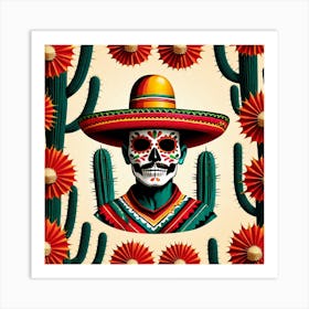 Mexican Skull 18 Art Print