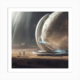 A Spacefaring Vessel With A Self Sustaining Ecosystem, Allowing Long Duration Journeys 1 Art Print