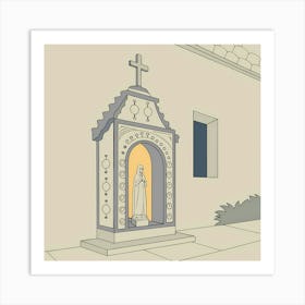 Santa Cruz Church Art Print