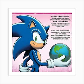 Sonic The Hedgehog 17 Art Print