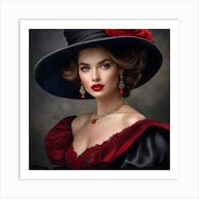 Victorian Woman Art Print