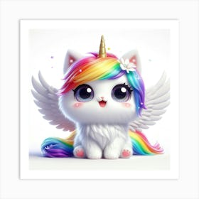 Unicorn Cat, caticorn 7 Art Print