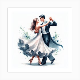 Waltz dance 1 Art Print