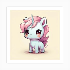 Cute Unicorn 643 Art Print