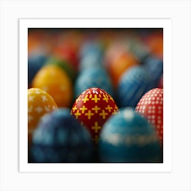 Colorful Easter Eggs 5 Art Print